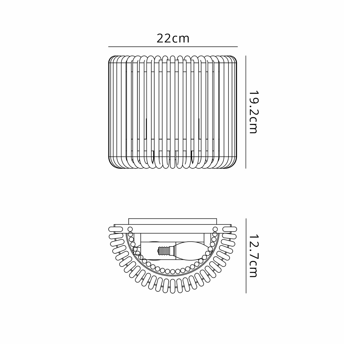 Jevington Small Wall Light in Black with Smoke Brown Glass