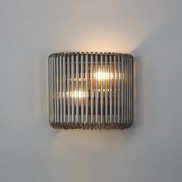 Jevington Small Wall Light in Black with Smoked Glass