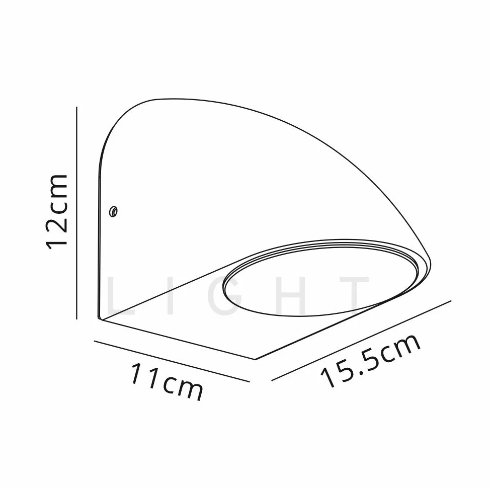 Kelso IP54 Exterior Wall Light in Black & Brushed Silver