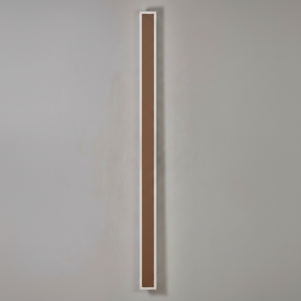 Kemberton 1400 28w LED Linear Rectangle Exterior Wall Light in Dark Brown
