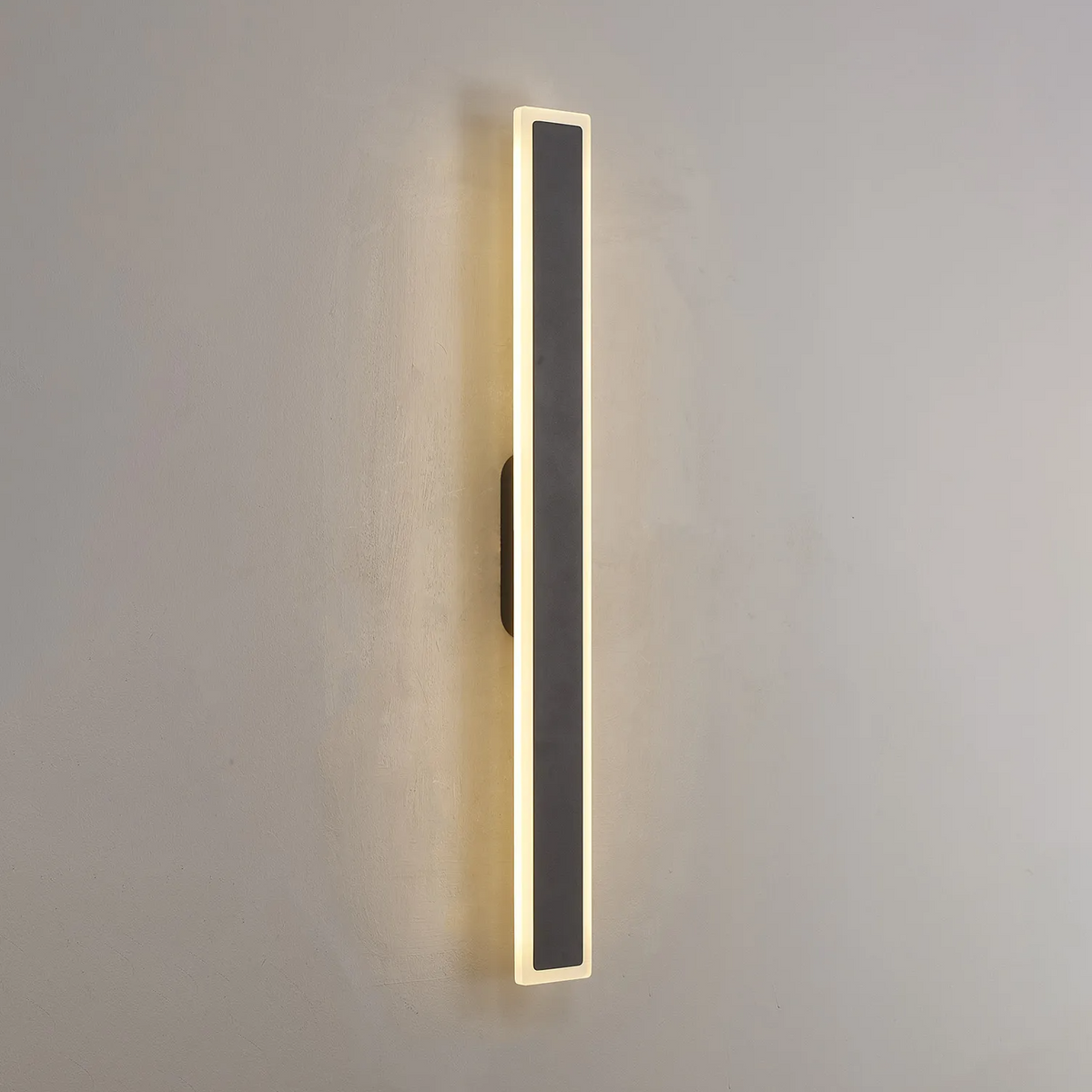 Kemberton 800 19w LED Linear Rectangle Exterior Wall Light in Dark Grey