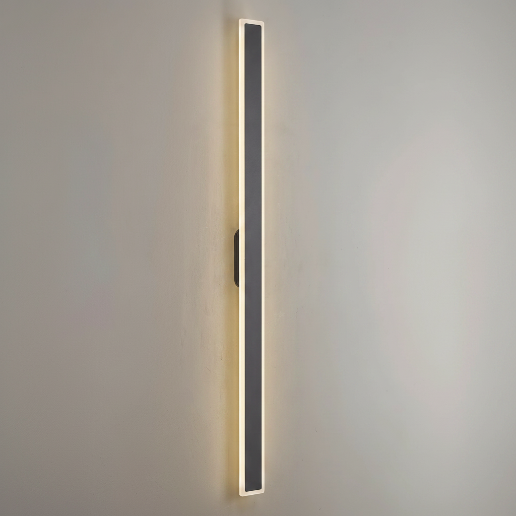 Kemberton 1400 28w LED Linear Rectangle Exterior Wall Light in Dark Grey