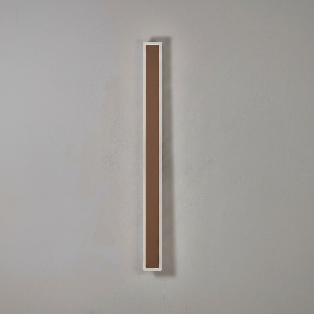 Kemberton 1000 22w LED Linear Rectangle Exterior Wall Light in Dark Brown