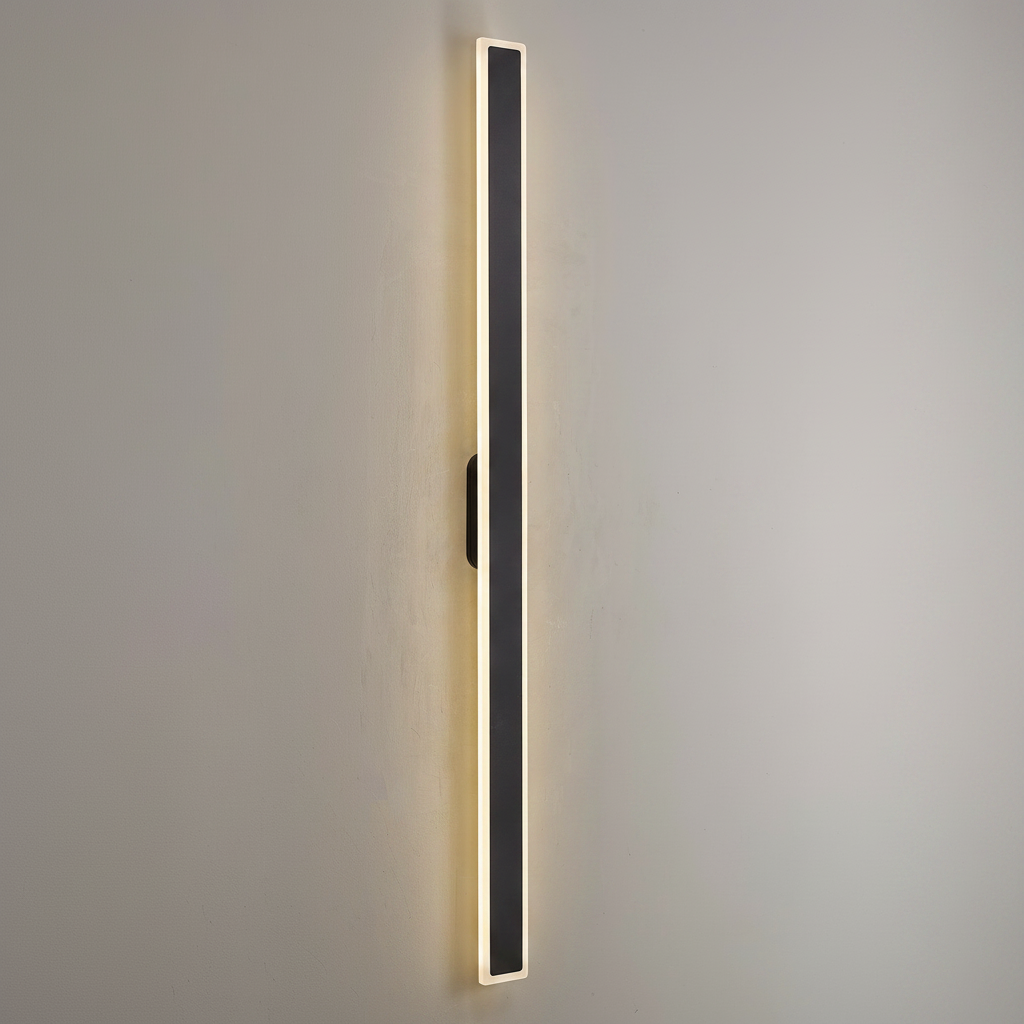 Kemberton 1400 28w LED Linear Rectangle Exterior Wall Light in Black