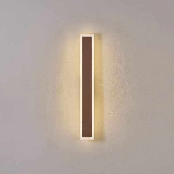 Kemberton 600 17w LED Linear Rectangle Exterior Wall in Dark Brown