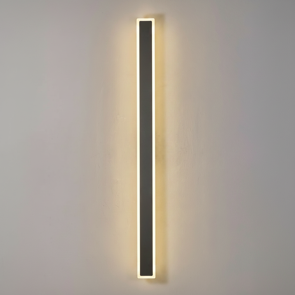 Kemberton 1200 28w LED Linear Rectangle Exterior Wall Light in Dark Grey