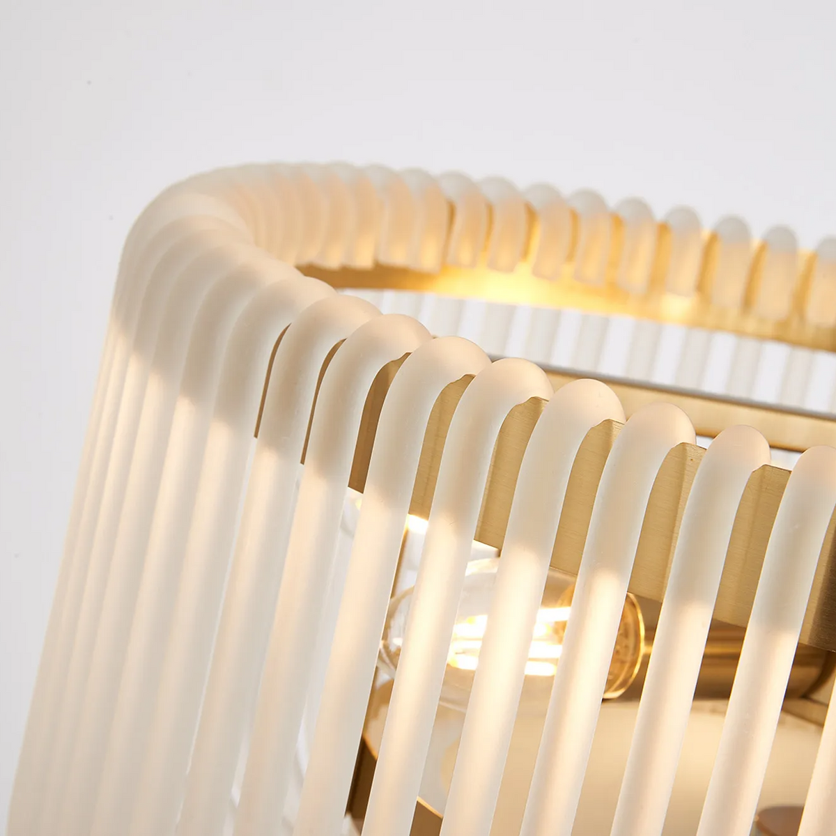 Jevington 400mm Pendant or Semi Flush in Brass with Frosted Glass