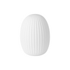 Atherington 20cm Almond Opal Ribbed Glass Shade