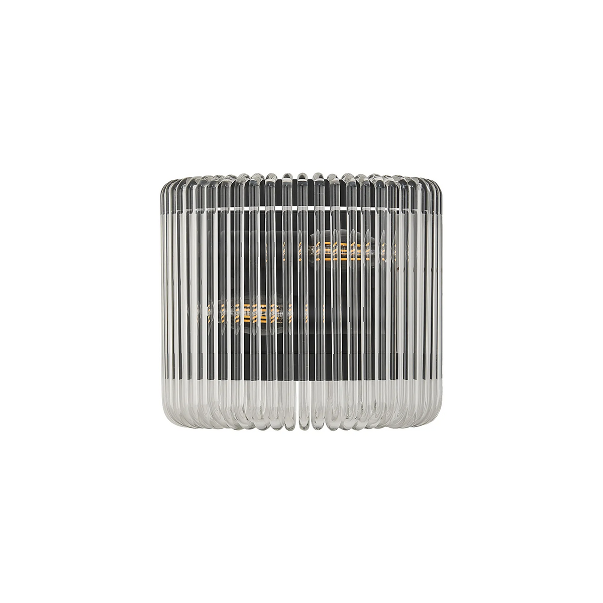 Jevington Small Wall Light in Black with Clear Glass