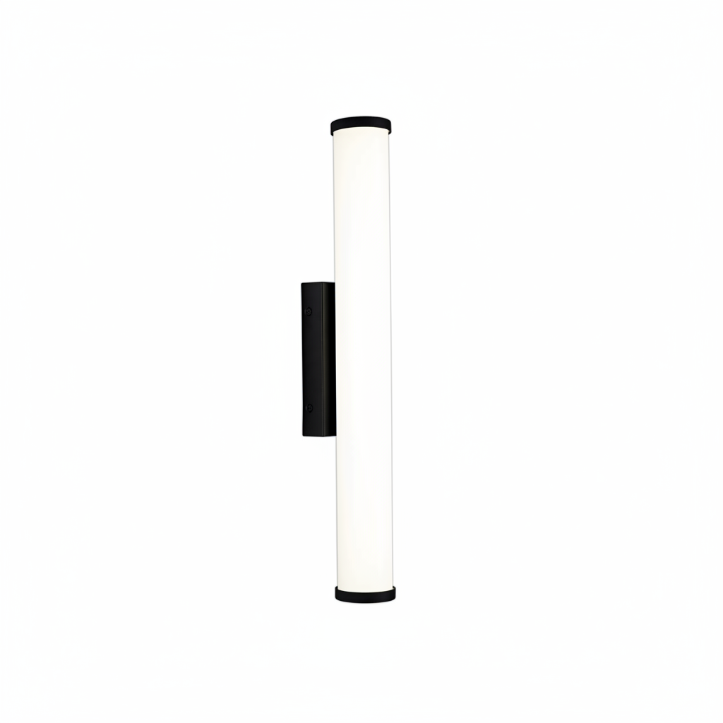 Kingswear Large LED 12W IP44 Bathroom Wall Light in Sand Black