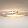 Amble Double Loop Dimmable LED Flush Ceiling Light in Gold