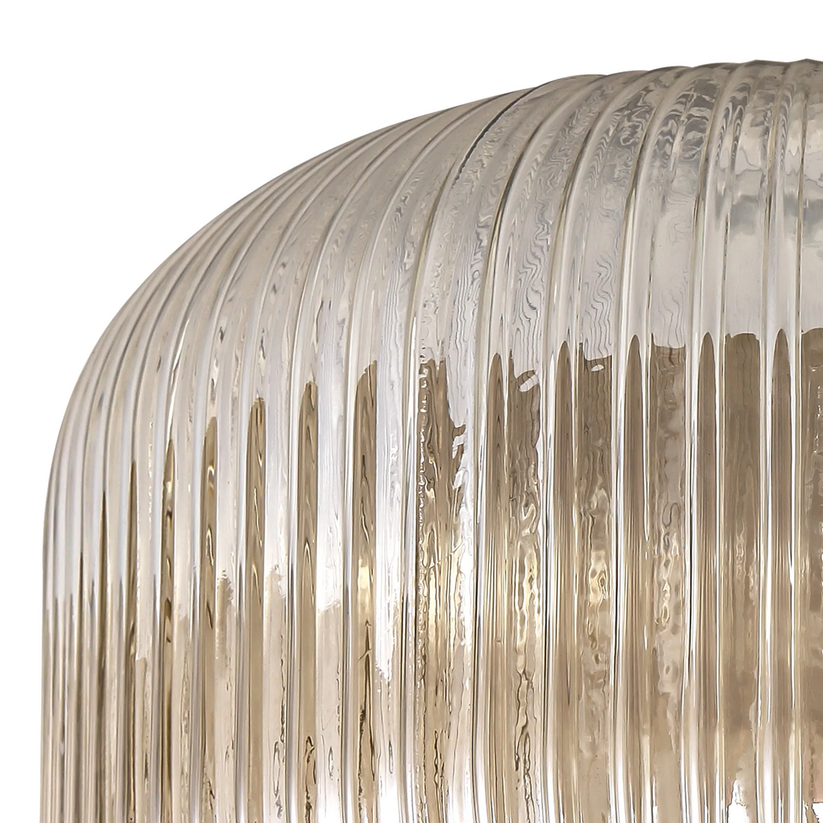 Lumiere Atherington Pumpkin 4 Drop Linear Pendant in Brass Gold with Champagne Shades