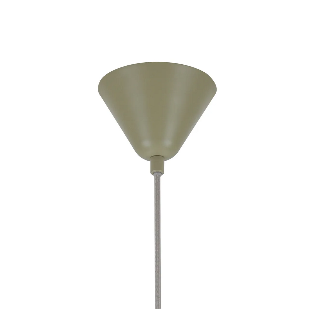 Tudeley 220mm Single Drop Pendant in Matt Green