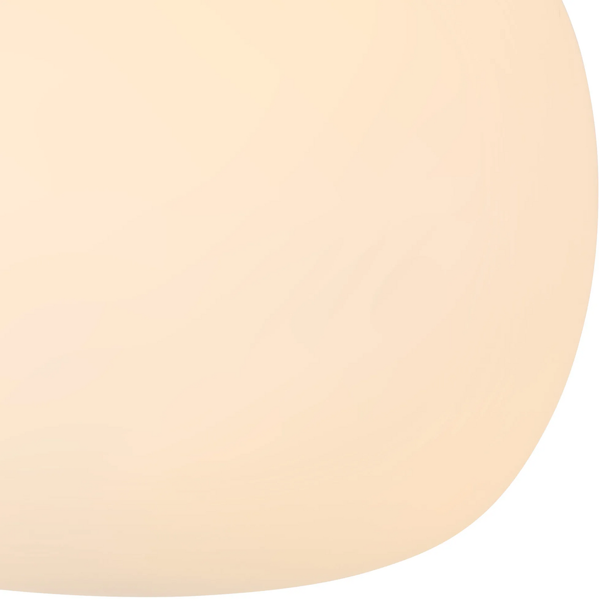 Milton Medium Oval Ball Flush Ceiling Light in Satin White & Frosted White Shade by Lumiere
