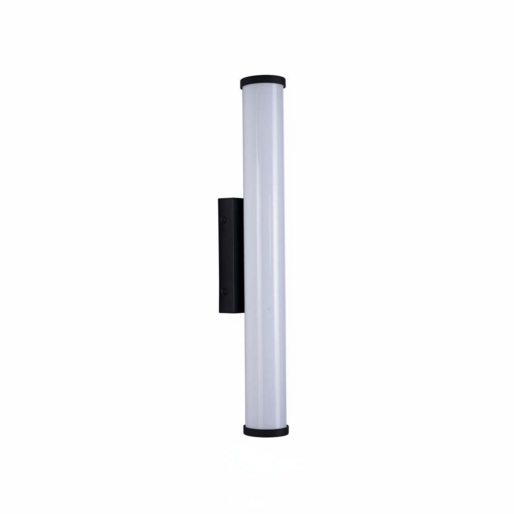 Kingswear Large LED 12W IP44 Bathroom Wall Light in Sand Black