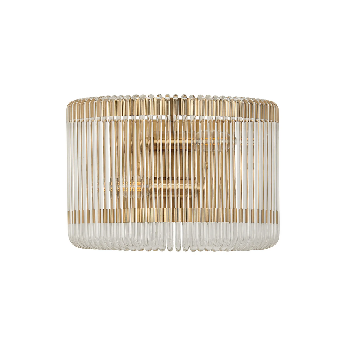 Jevington Medium Wall Light in Brass with Clear Glass