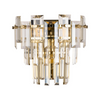Velator Wall Light in French Gold with Champagne Crystal Glass