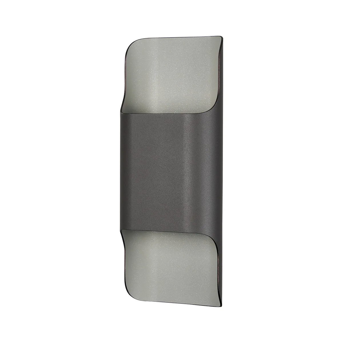 Jesmond 305 IP65 Exterior LED Wall Light in Anthracite with Even Open Curve Shade