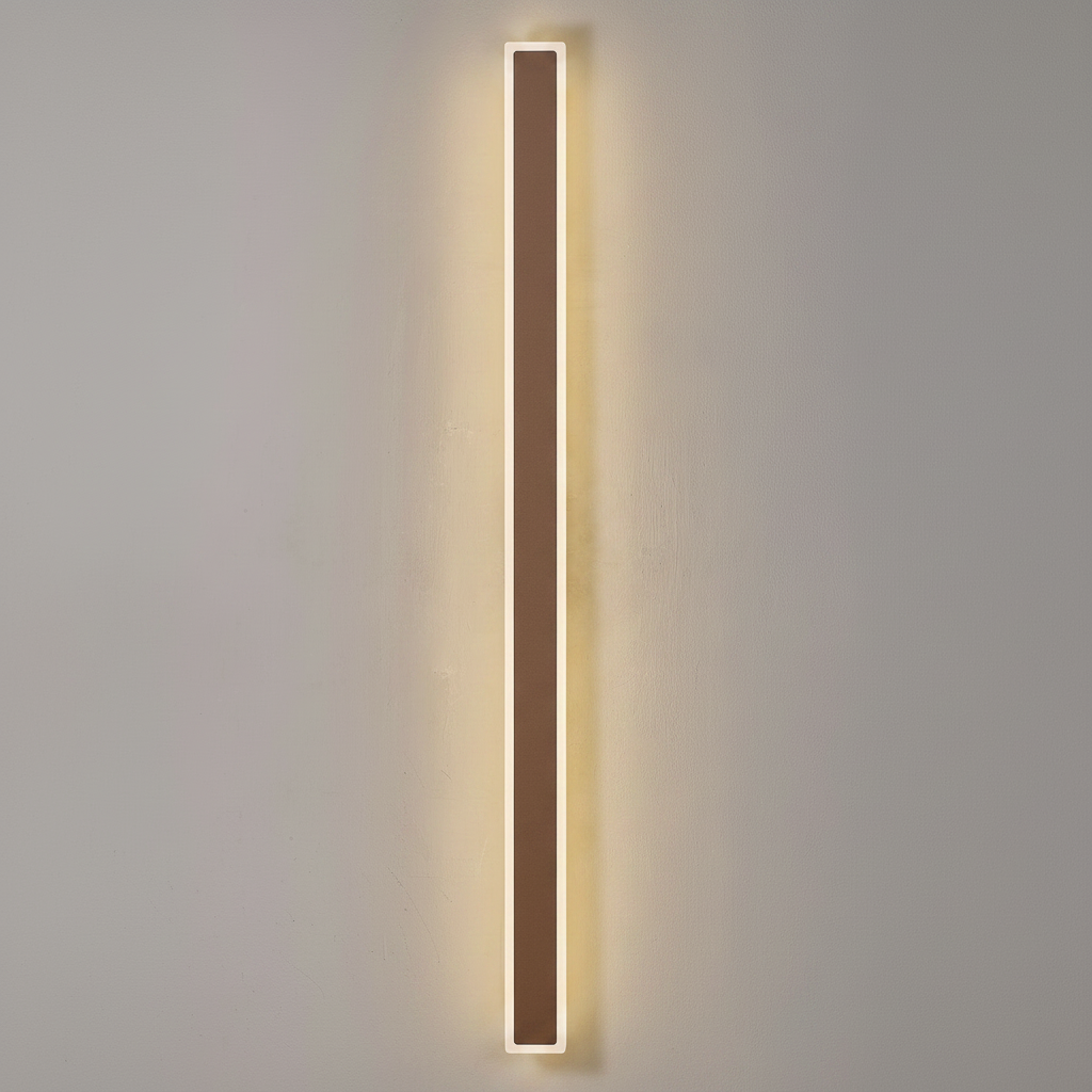 Kemberton 1400 28w LED Linear Rectangle Exterior Wall Light in Dark Brown