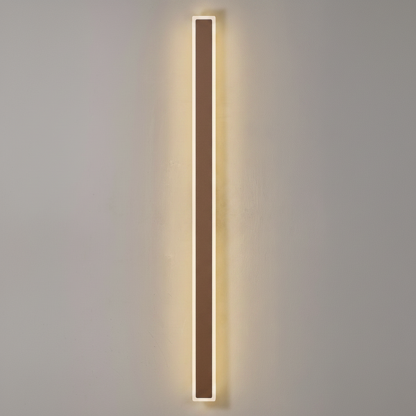 Kemberton 1400 28w LED Linear Rectangle Exterior Wall Light in Dark Brown