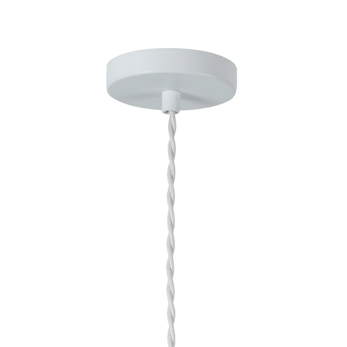 Milton Small Oval Ball Pendant in Satin White & Frosted White Shade