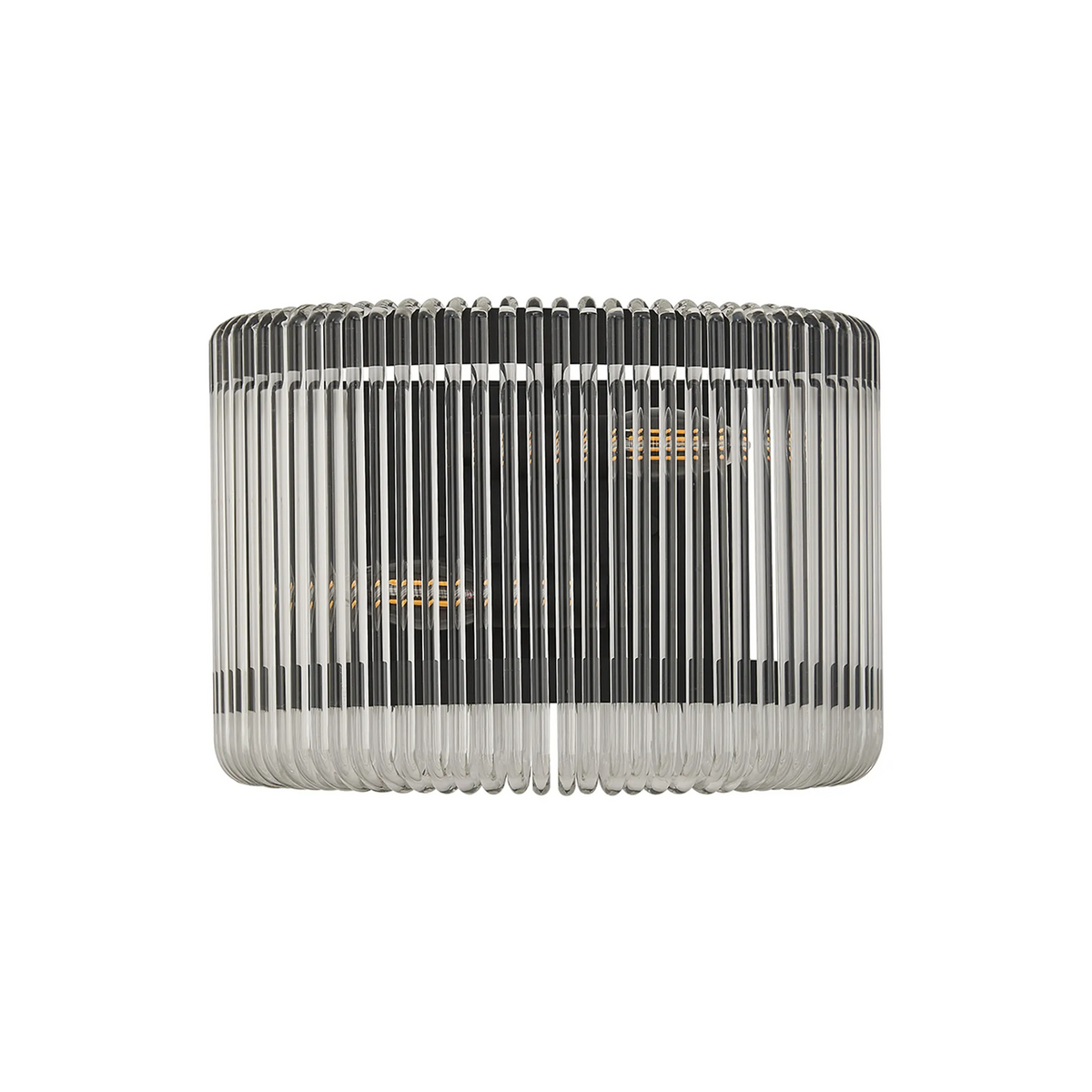 Jevington Medium Wall Light in Black with Clear Glass