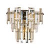 Velator Wall Light in Polished Nickel with Champagne Crystal Glass