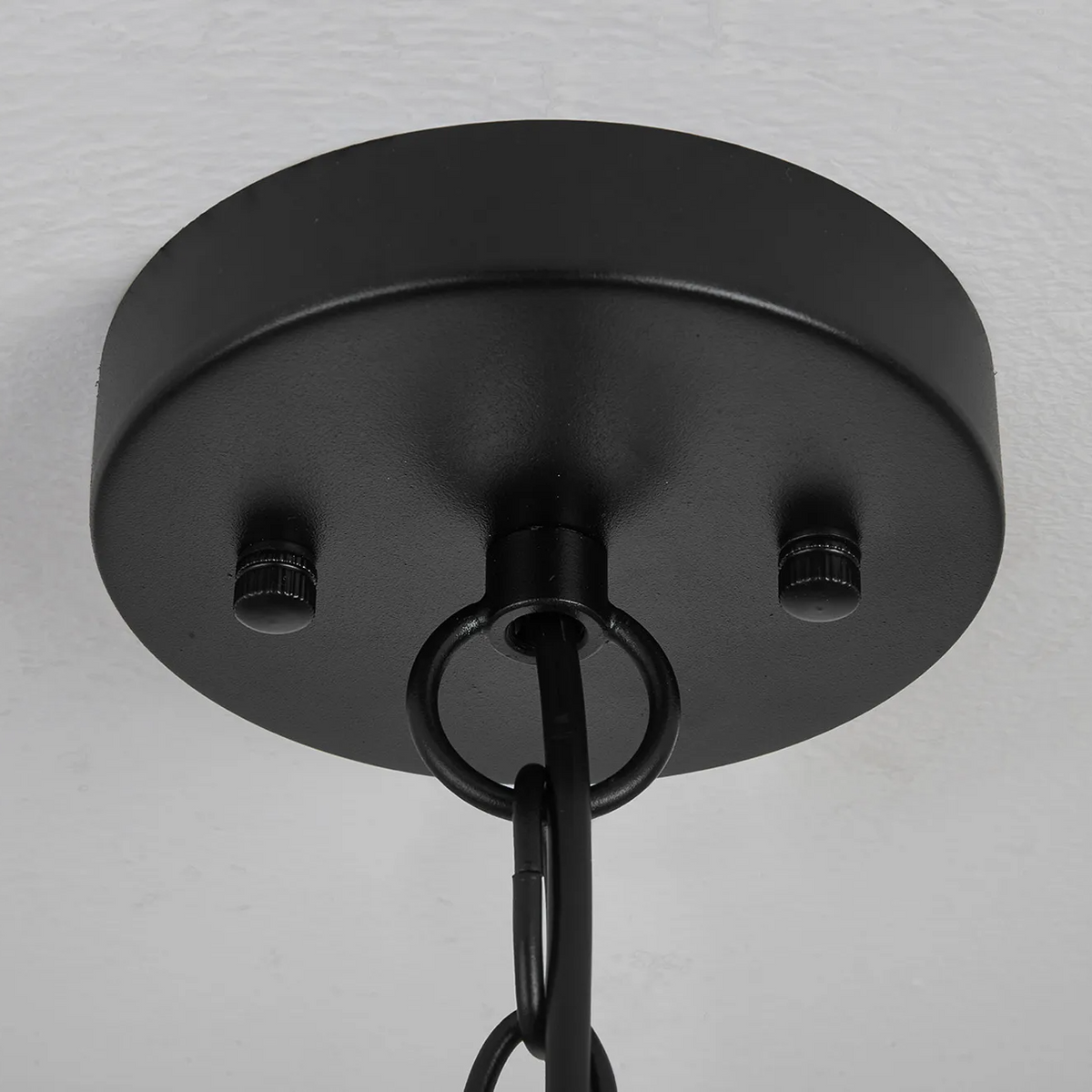 Dersingham IP54 Exterior Pendant in Satin Black with Clear Glass