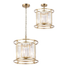 Torrington IP44 360mm Pendant in Gold with Clear Crystals