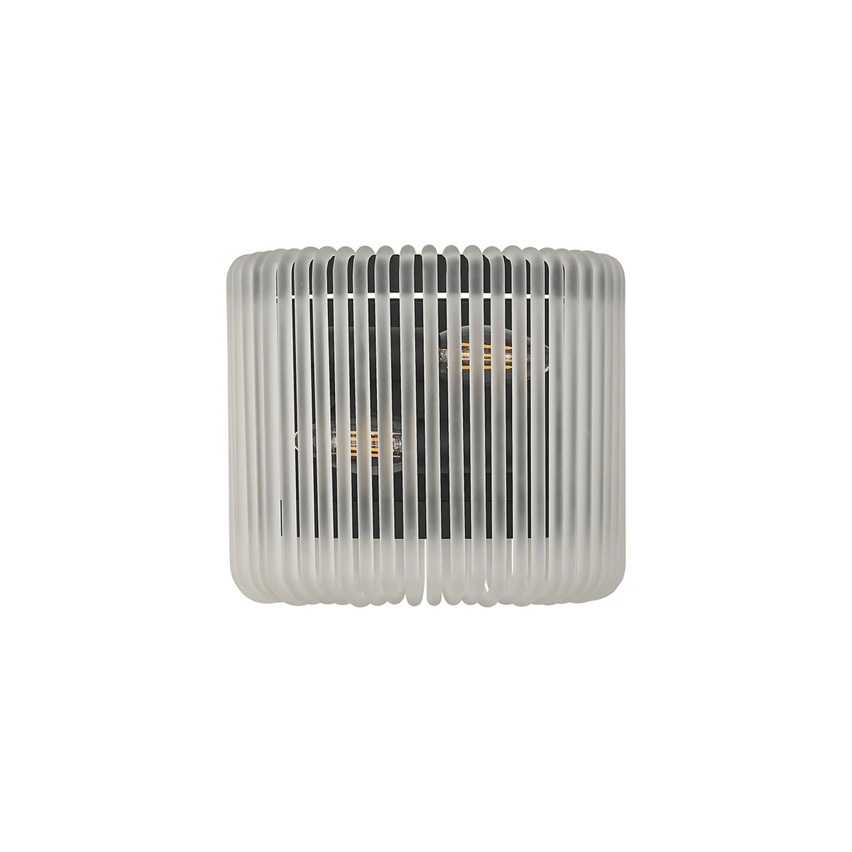 Jevington Small Wall Light in Black with Frosted Glass
