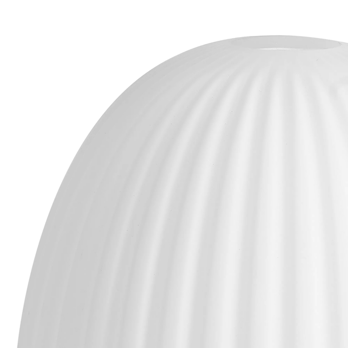 Atherington 20cm Almond Opal Ribbed Glass Shade