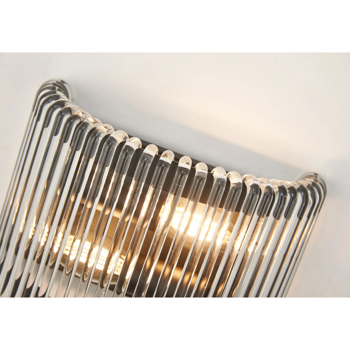 Jevington Small Wall Light in Black with Clear Glass