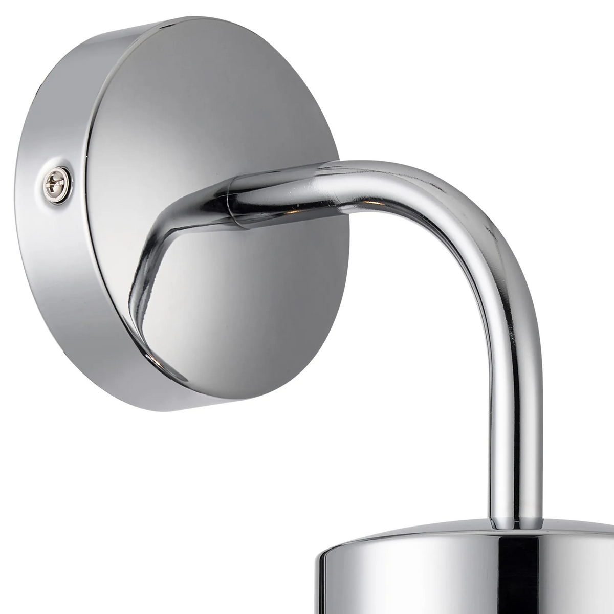 Murston IP44 Exterior Wall Light in Polished Chrome with Clear Glass