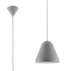 Tudeley 220mm Single Drop Pendant in Matt Grey