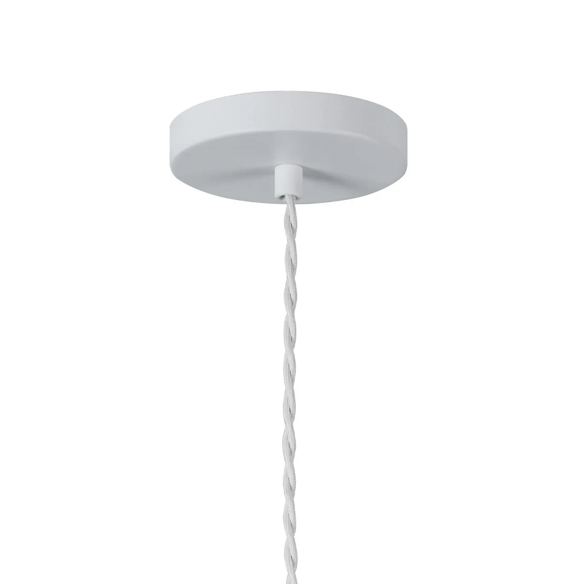 Lumiere Milton Medium Oval Ball Pendant in Satin White & Frosted White Shade