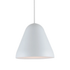 Tudeley 220mm Single Drop Pendant in Matt White