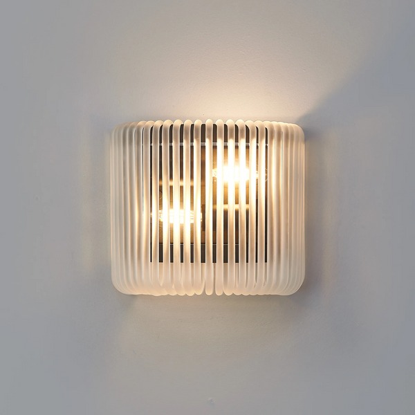 Jevington Small Wall Light in Black with Frosted Glass