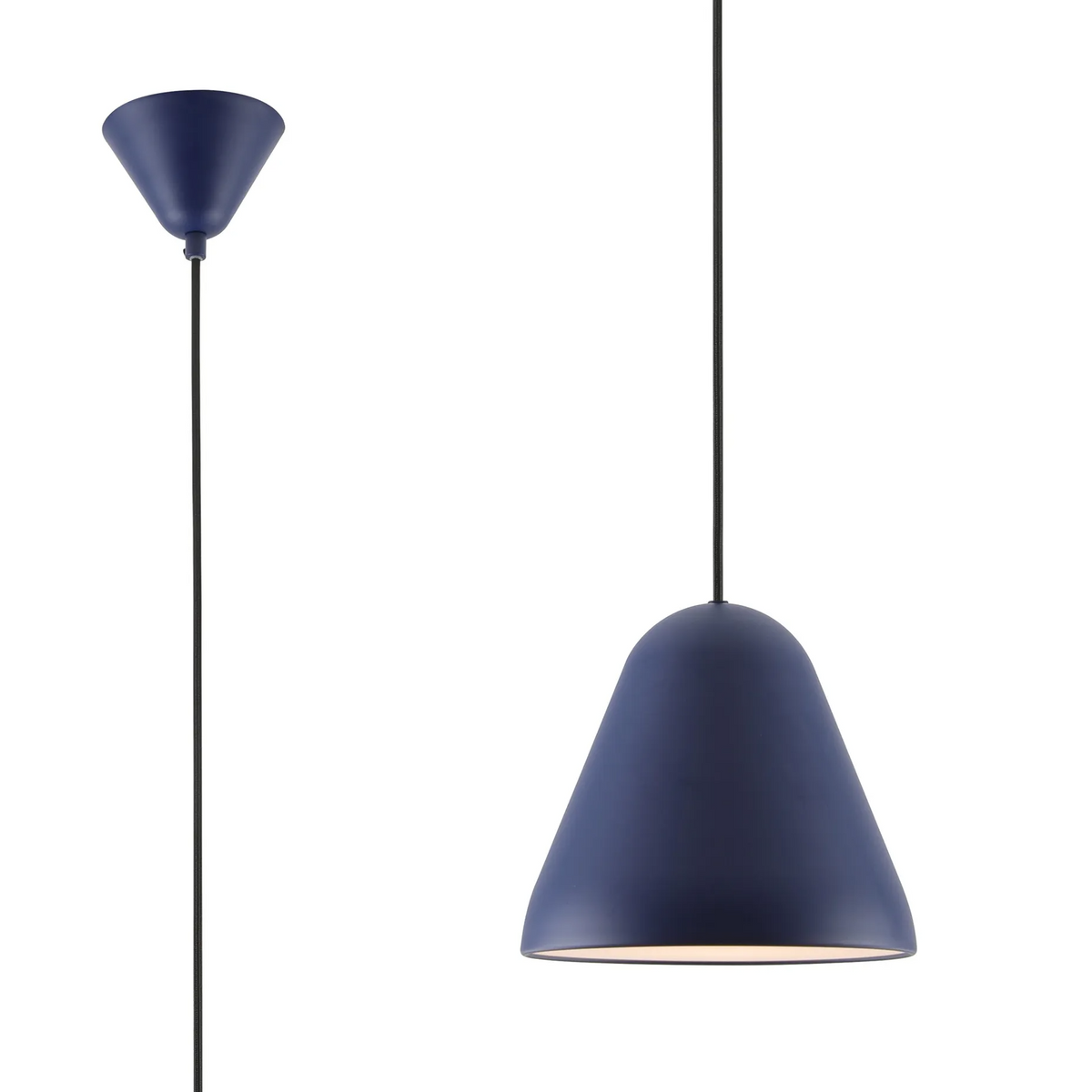 Tudeley 220mm Single Drop Pendant in Blue