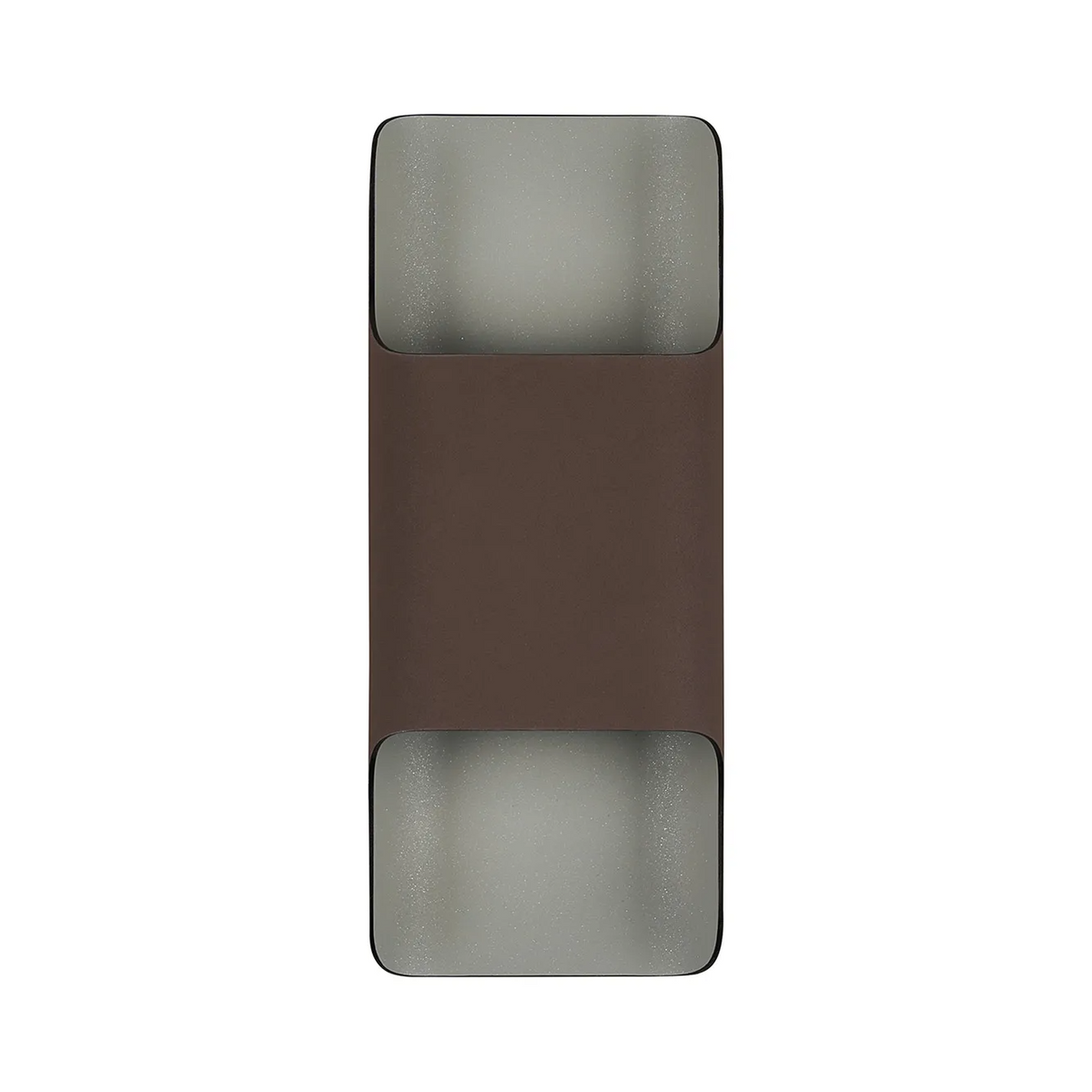 Jesmond 305 IP65 Exterior LED Wall Light in Cacao with Even Open Curve Shade
