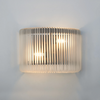 Jevington Medium Wall Light in Black with Frosted Glass
