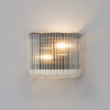 Jevington Small Wall Light in Black with Clear Glass