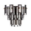 Velator Wall Light in French Gold with Smoked Crystal Glass