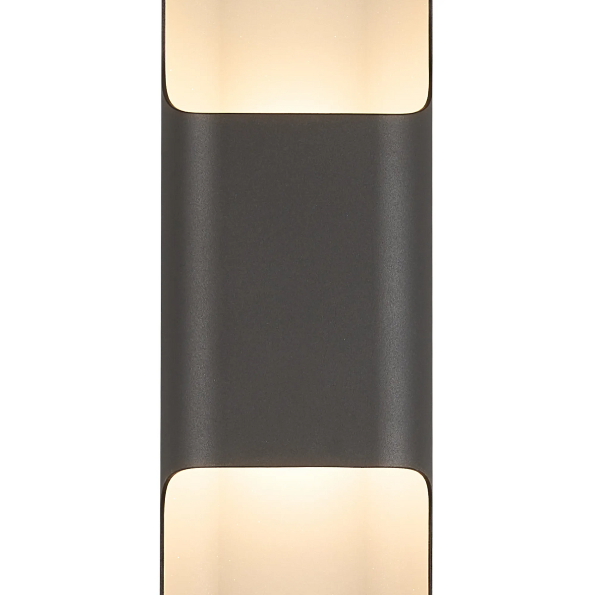 Jesmond 670 IP65 Exterior LED Wall Light in Anthracite with Even Open Curve Shade