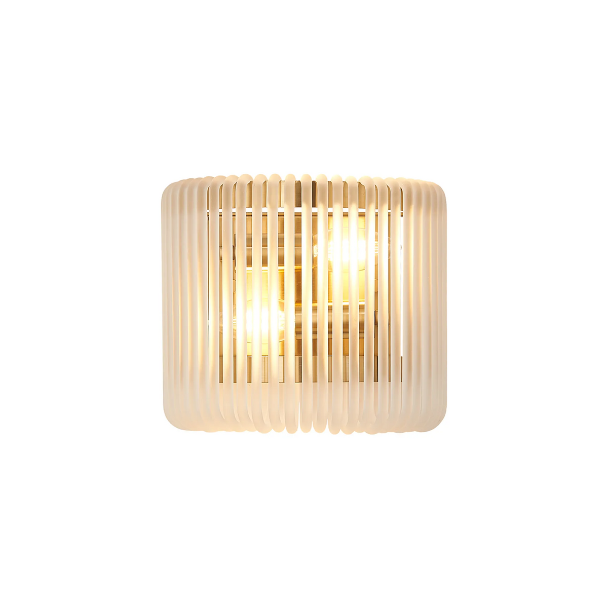 Jevington Small Wall Light in Brass with Frosted Glass