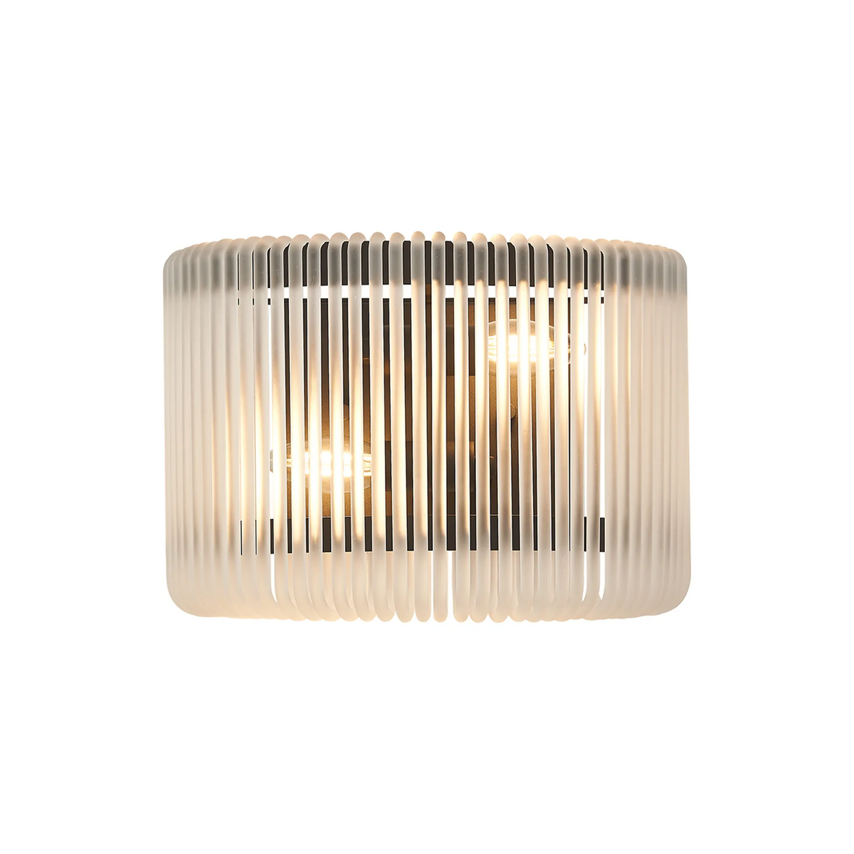 Jevington Medium Wall Light in Black with Frosted Glass