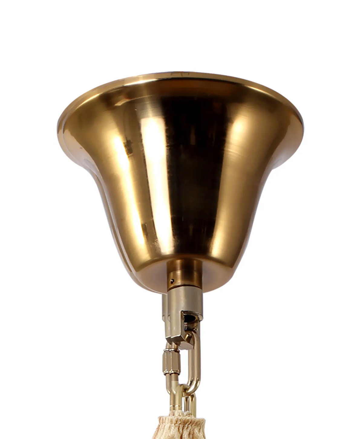 Kentisbeare 700mm 5 Tier Chandelier in Brass & Cognac Glass