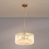 Jevington 400mm Pendant or Semi Flush in Brass with Frosted Glass