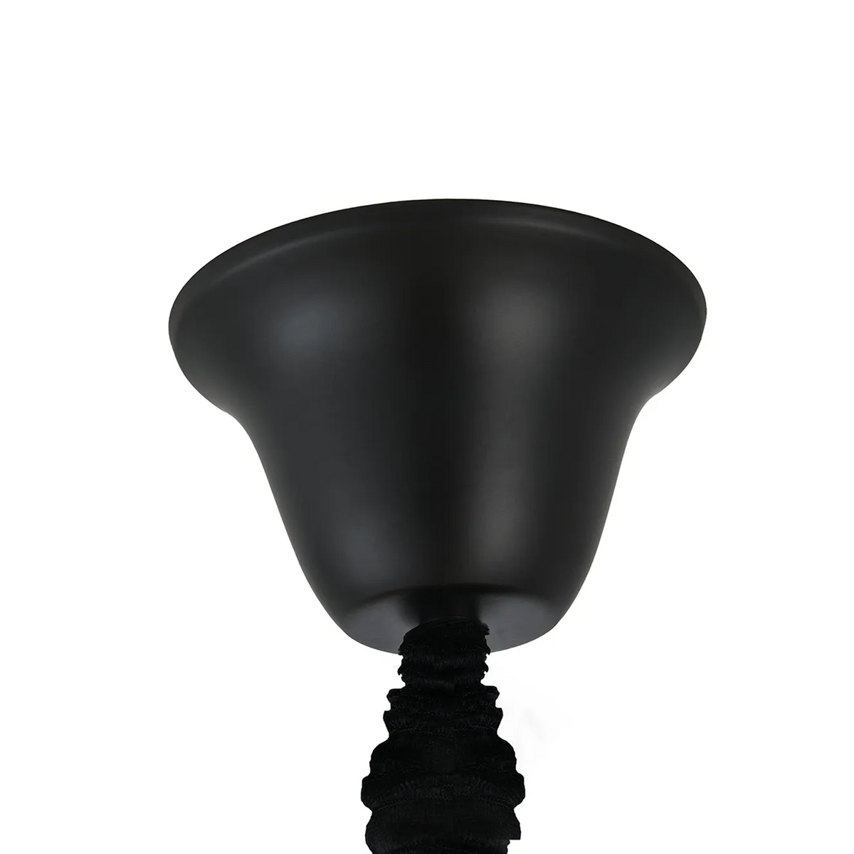 Kentisbeare 400mm 3 Tier Chandelier in Matt Black & Clear Glass