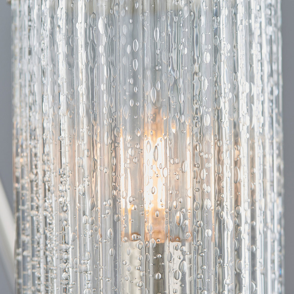 Easton Triple Semi-Flush Ceiling Light In Bright Nickel