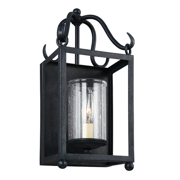 Declaration Single Wall Light in Antique Forged Iron
